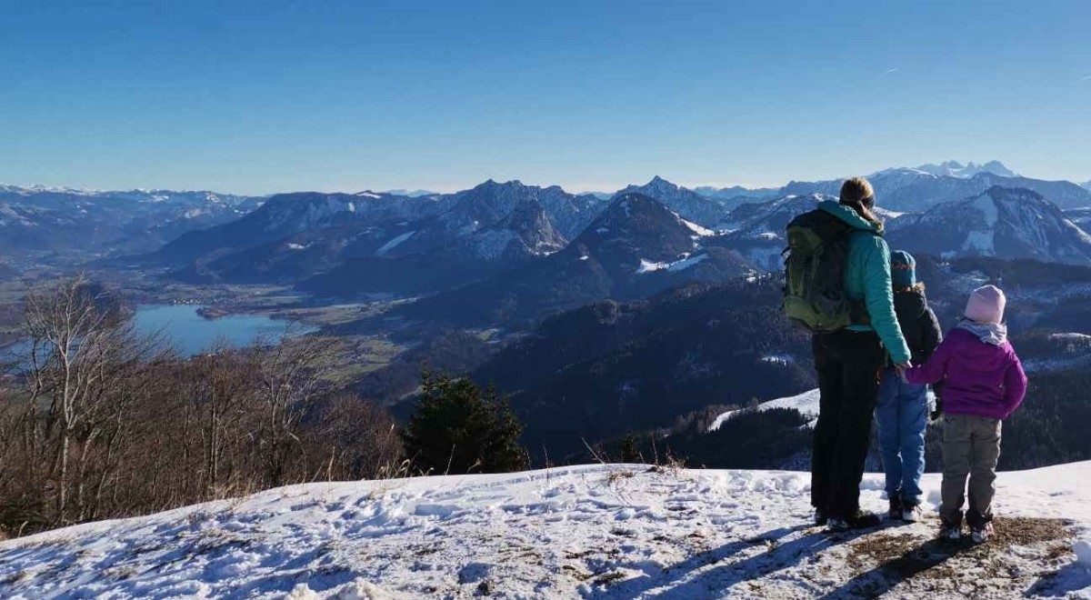 Blick vom Zwölferhorn über den Wolfgangsee